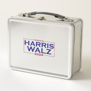 Harris Walz 2024 Metal Lunch Box