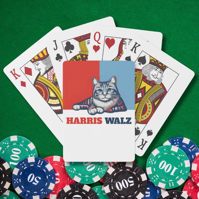 Harris Walz 2024 Obviously Cat Playing Cards (Creator Uploaded)