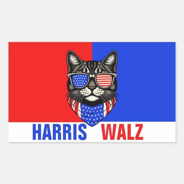 Harris Walz 2024 Obviously Sticker (Front)