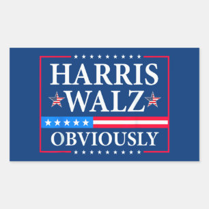 Harris Walz 2024 Obviously Sticker