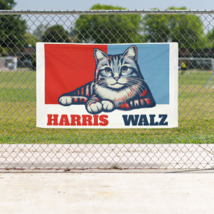 Harris Walz 2024 Obviously Yard Banner