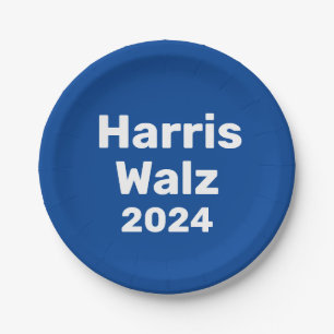 Harris / Walz 2024 Presidential Campaign Paper Plate