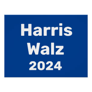 Harris / Walz 2024 Presidential Campaign Poster
