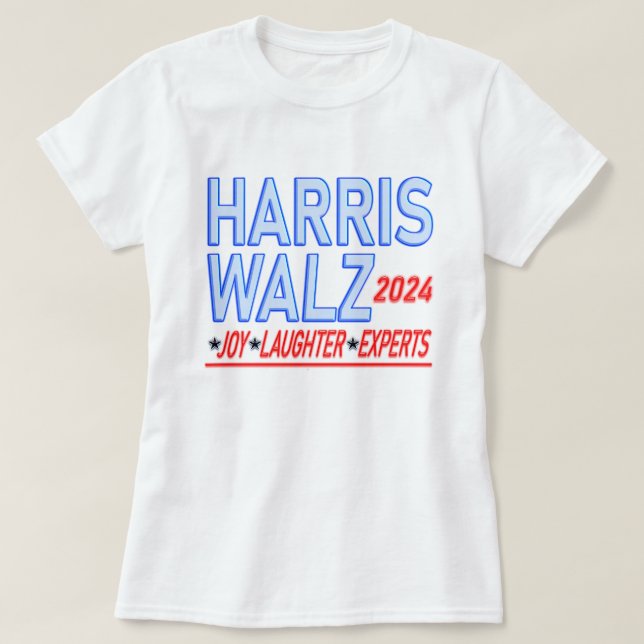 Harris Walz 2024 Presidential Election T-Shirt (Design Front)