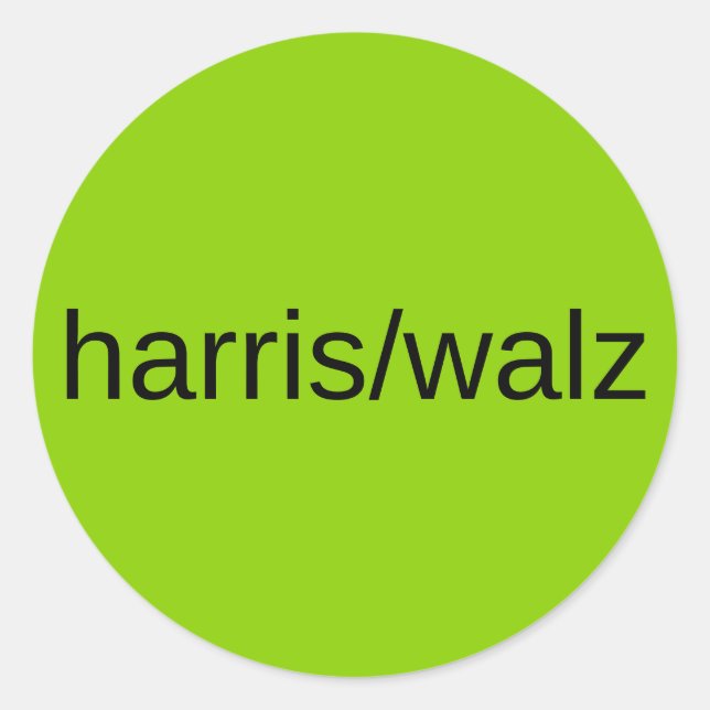 harris walz 2024 presidential election trendy  classic round sticker (Front)