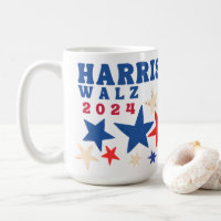 Harris Walz 2024 Stars Democrat Party Election