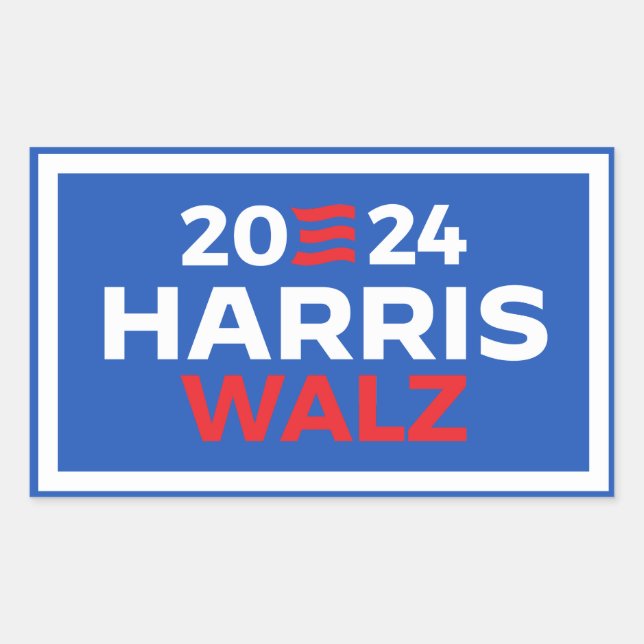 Harris Walz 2024 Sticker (Front)