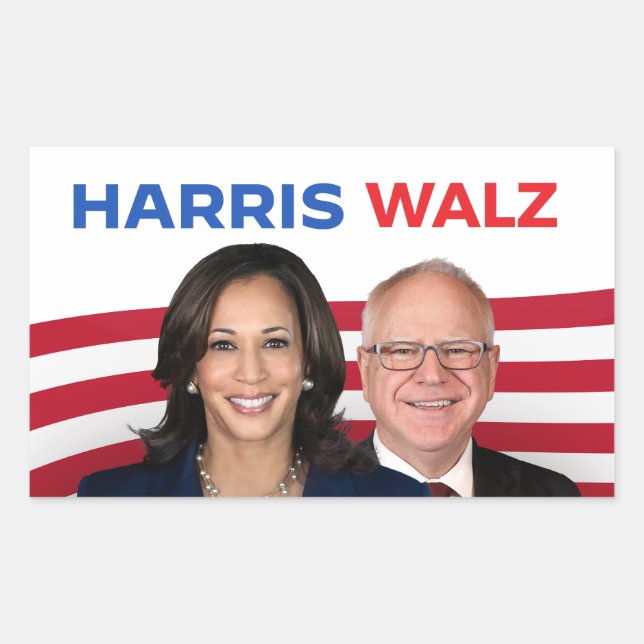 Harris Walz 2024 Sticker (Front)
