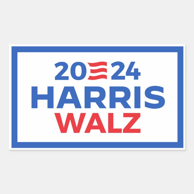 Harris Walz 2024 Sticker (Front)