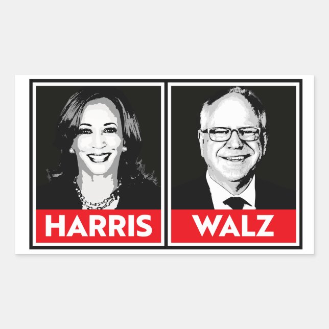 Harris Walz 2024 Sticker (Front)