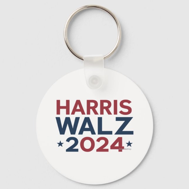 Harris walz 2024 trending design  keychain (Front)