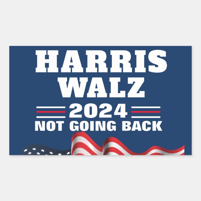 Harris Walz 2024 | Vote Democrat Sticker (Front)