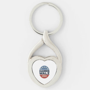 HARRIS WALZ 2024 VOTE FOR KAMALA HARRIS TIM WALZ  KEYCHAIN