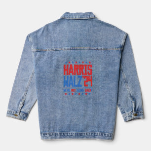 HARRIS WALZ 2024 - We're Not Going Back Denim Jacket