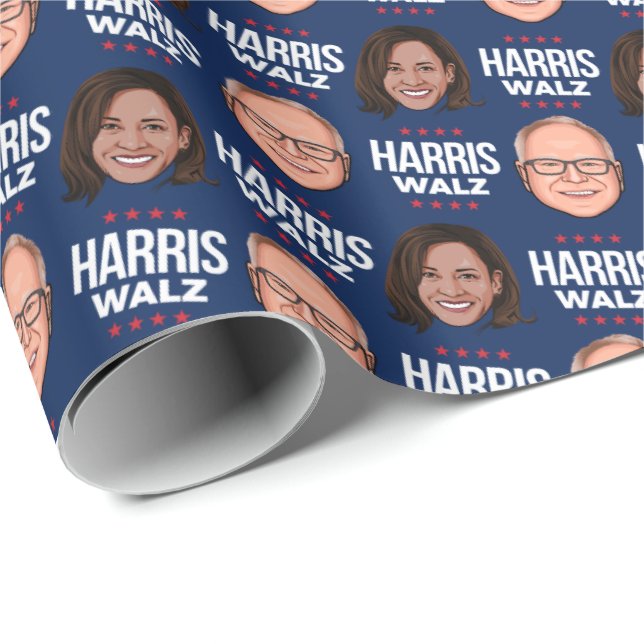 Harris Walz 2024 Wrapping Paper (Roll Corner)