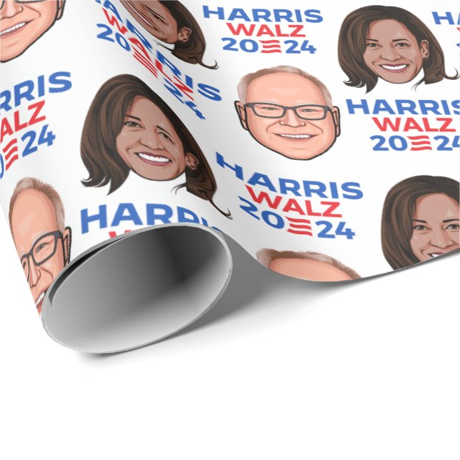 Harris Walz 2024 Wrapping Paper (Roll Corner)