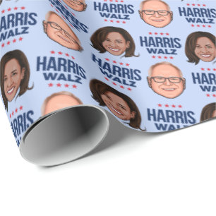 Harris Walz 2024 Wrapping Paper