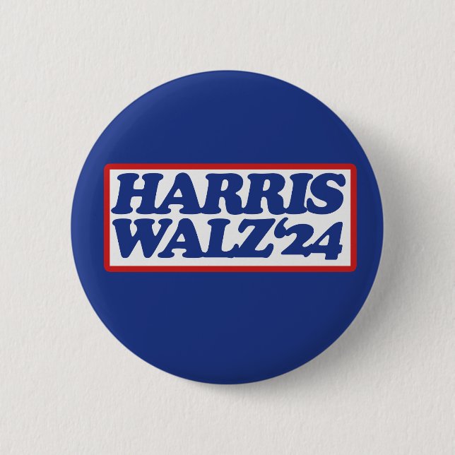 Harris Walz '24                                    2 Inch Round Button (Front)