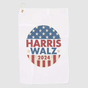 HARRIS WALZ 24 DEMOCRACY 2024  GOLF TOWEL