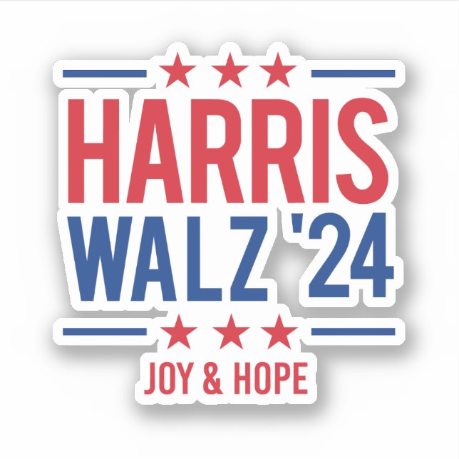 Harris Walz '24 - Joy and Hope (Front)