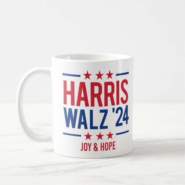 Harris Walz '24 - Joy and Hope Coffee Mug (Left)