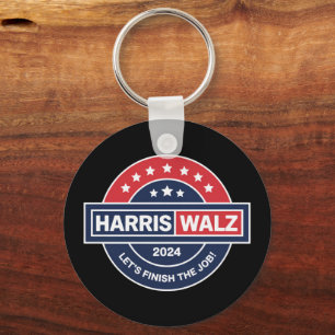 Harris Walz 24 Kamala Harris Madam President 2024 Keychain