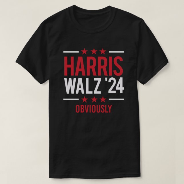 Harris Walz '24 - Obviously T-Shirt (Design Front)