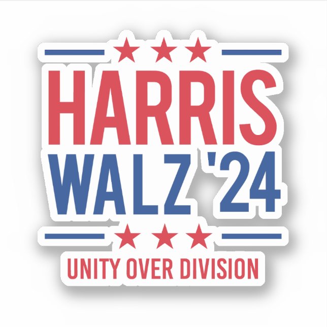 Harris Walz '24 - Unity over Division (Front)