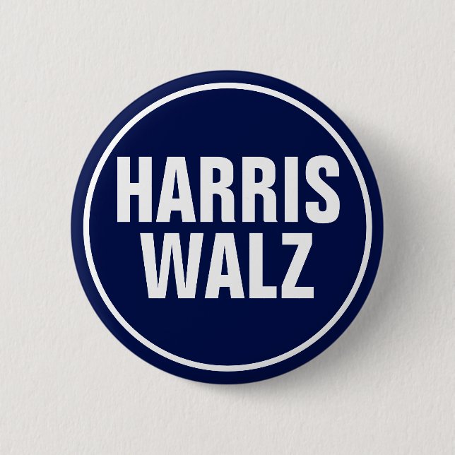 Harris-Walz  2 Inch Round Button (Front)