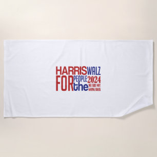 harris walz beach towel