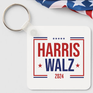 Harris Walz Campaign Election Keychain