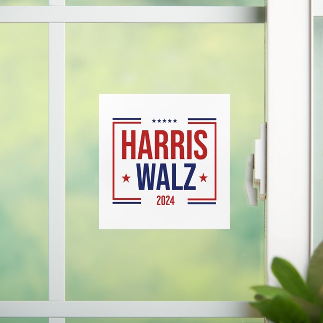 Harris Walz Campaign Election Window Cling (Harris Walz Campaign Election Window Cling)