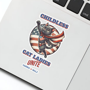 Harris Walz Childless Cat Ladies Unite Hero Cat