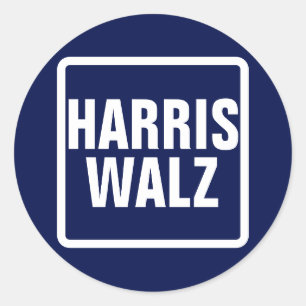 Harris-Walz  Classic Round Sticker