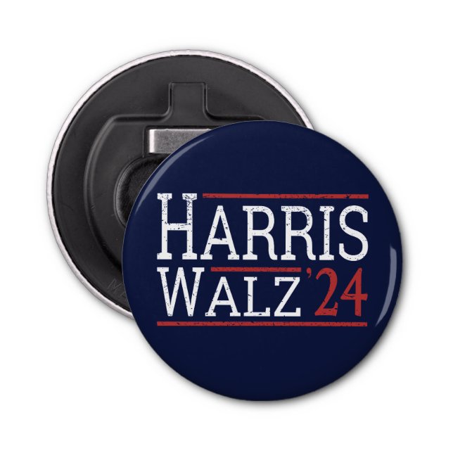 Harris Walz Election 2024 I Bottle Opener (Front)