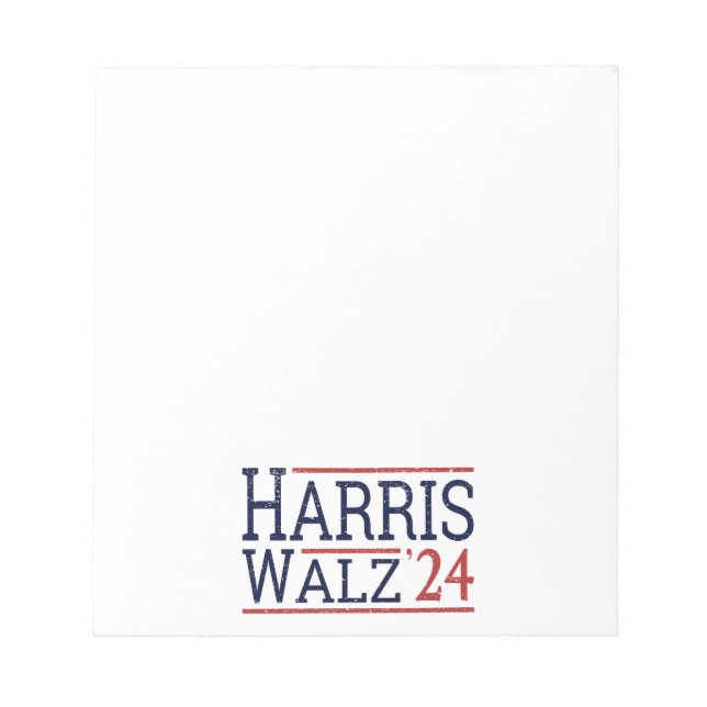 Harris Walz Election 2024 I Notepad (Front)