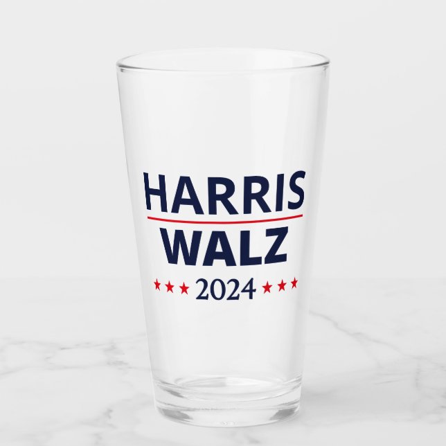 Harris Walz Election 2024 III Glass (Front)