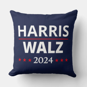 Harris Walz Election 2024 III Throw Pillow