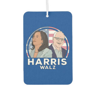 Harris Walz Election Air Freshener