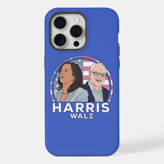 Harris Walz Election iPhone Case (Back)