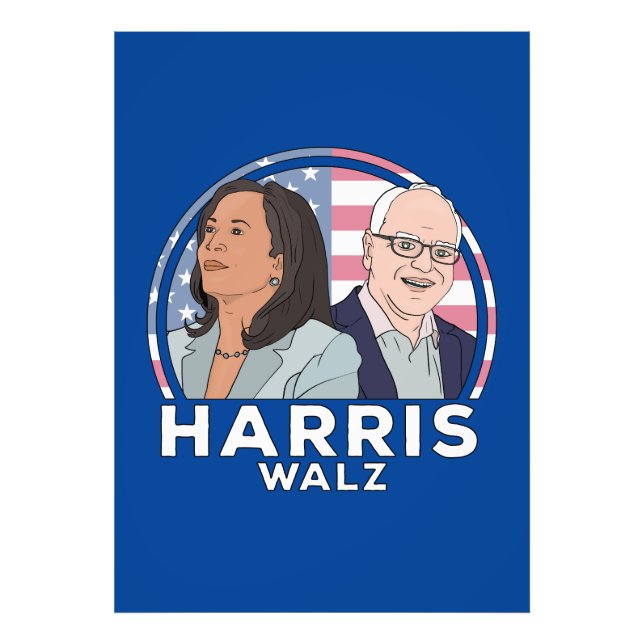 Harris Walz Election Photo Print (Front)