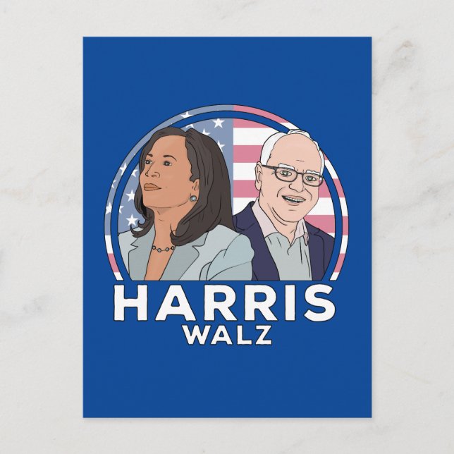 Harris Walz Election Postcard (Front)