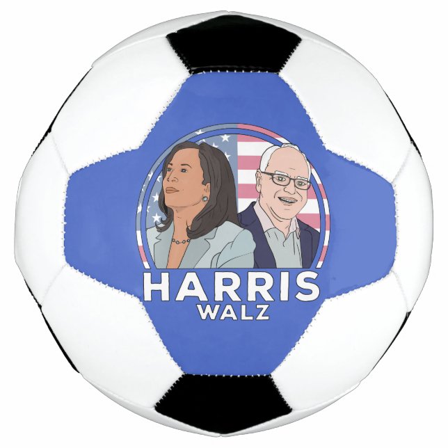 Harris Walz Election Soccer Ball (Front)