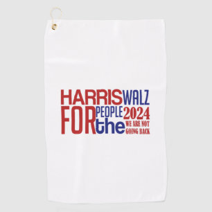 harris walz  golf towel