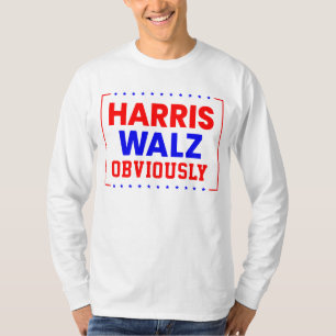 Harris Walz Obviously Kamala Harris for President T-Shirt
