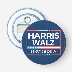 Harris Walz. Obviously. Kamala Harris Tim Walz  Bottle Opener