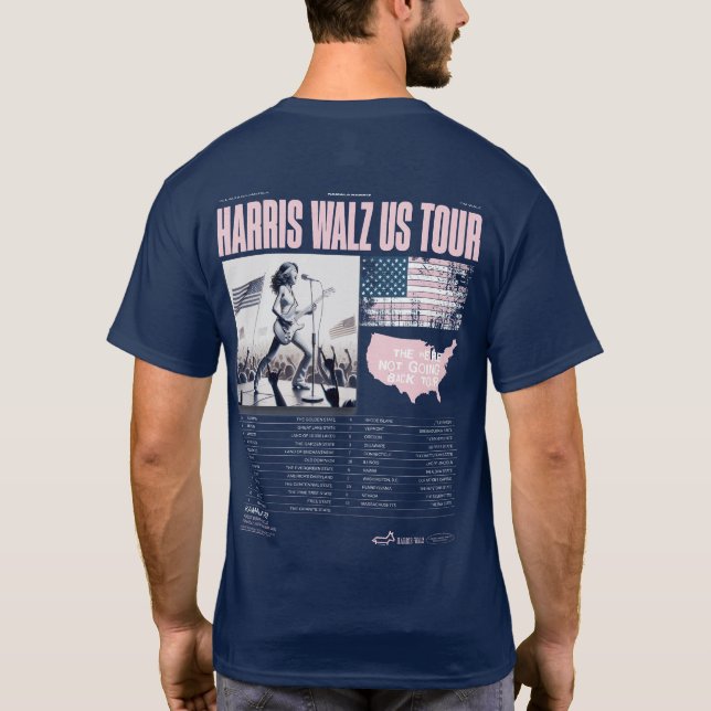 Harris Walz US Tour Kamala Wins Inauguration T-Shirt (Back)