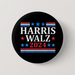 Harris Walz Waltz 2024 2 Inch Round Button