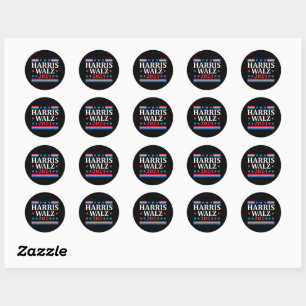 Harris Walz Waltz 2024 Classic Round Sticker