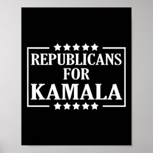 Harris Walz Waltz 2024 Republicans For Kamala Poster